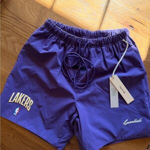 Fear of God Essentials Purple Shorts